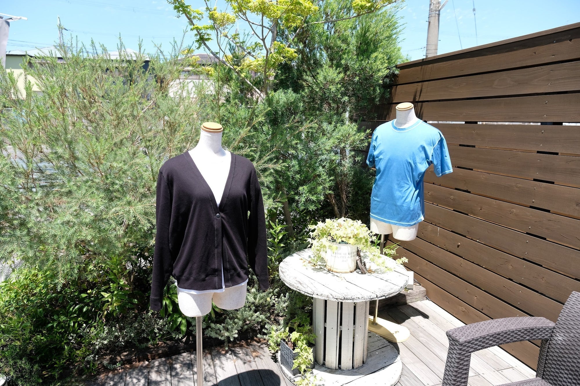 心斎橋パルコ(ハンズ心斎橋店)にて【藍染めドレスTシャツ】【裏表なしカーディガン】先行販売!