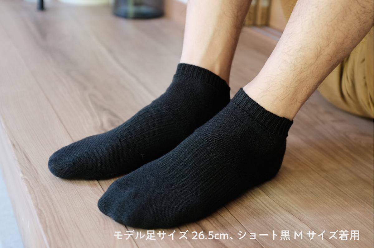 ふるさと納税 服 大阪府 泉佐野市  UNISEX 裏表・かかとなし ショートソックス720° M(黒) 2足 ユニセックス UNISEX]裏表・かかとなし ショートソックス720° S(黒) 2足 ユニ