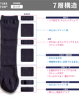 【裏表・かかとなし】 ロング ソックス720°